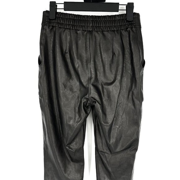 Spanx Leather-Like High Rise Jogger Pants Black Small - Picture 7 of 12